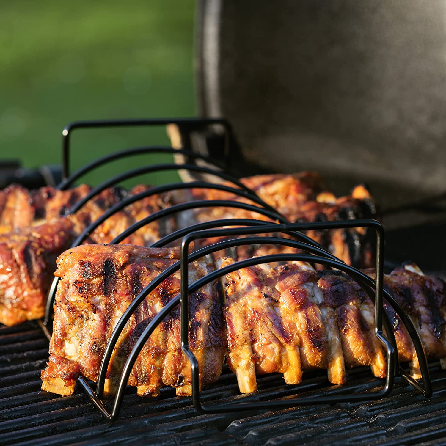 Navaris Αντικολλητικό Μεταλλικό Πλέγμα Ψησίματος με Πινέλο Σιλικόνης - Black - 54518.01