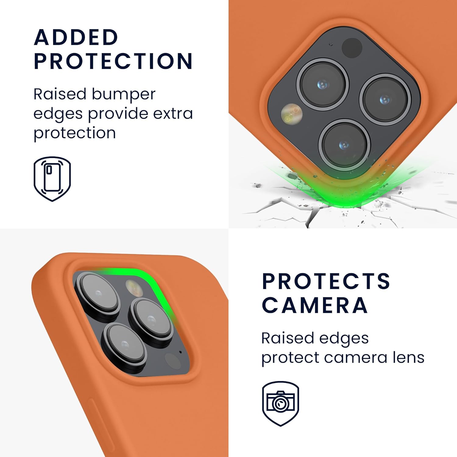 KW iPhone 14 Pro Θήκη Σιλικόνης Rubberized TPU - Warm Apricot