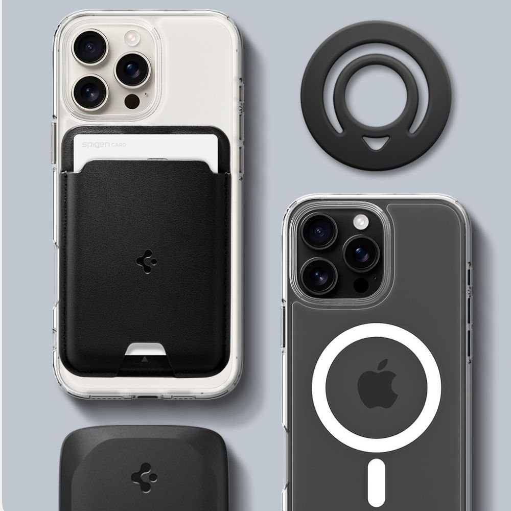 Spigen Dual Pop Mag - MagSafe Δαχτυλίδι Συγκράτησης Κινητού - Black