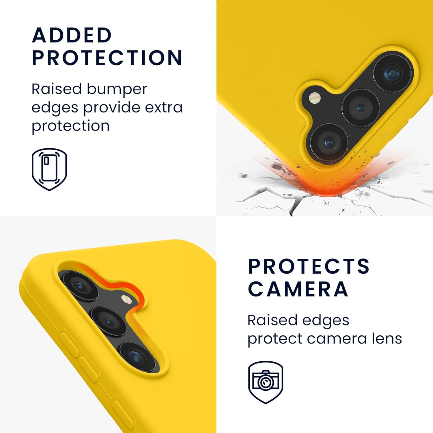 KW Samsung Galaxy S24 FE Θήκη Σιλικόνης Rubberized TPU - Bright Yellow