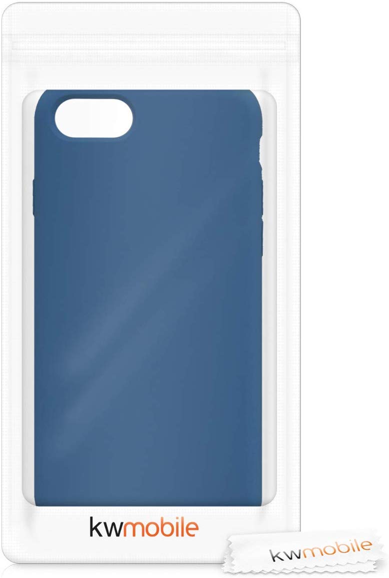 KW iPhone SE 2022 / SE 2020 / 7 / 8 Θήκη Σιλικόνης Rubber TPU - Navy Blue - 40225.116