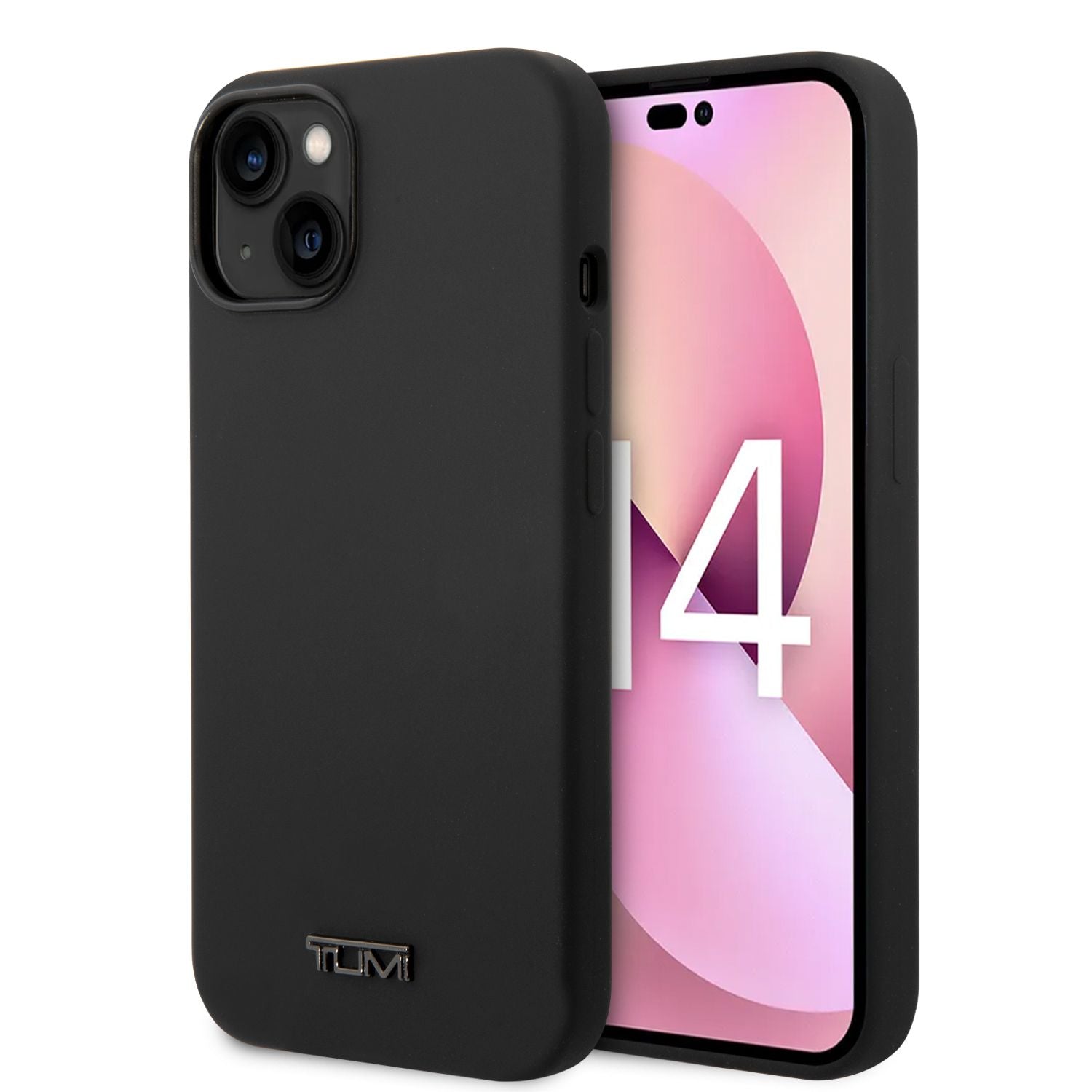 Tumi iPhone 15 Plus / 14 Plus Liquid Silicone Σκληρή Θήκη με Πλαίσιο Σιλικόνης - Black - TUHCP14MSK