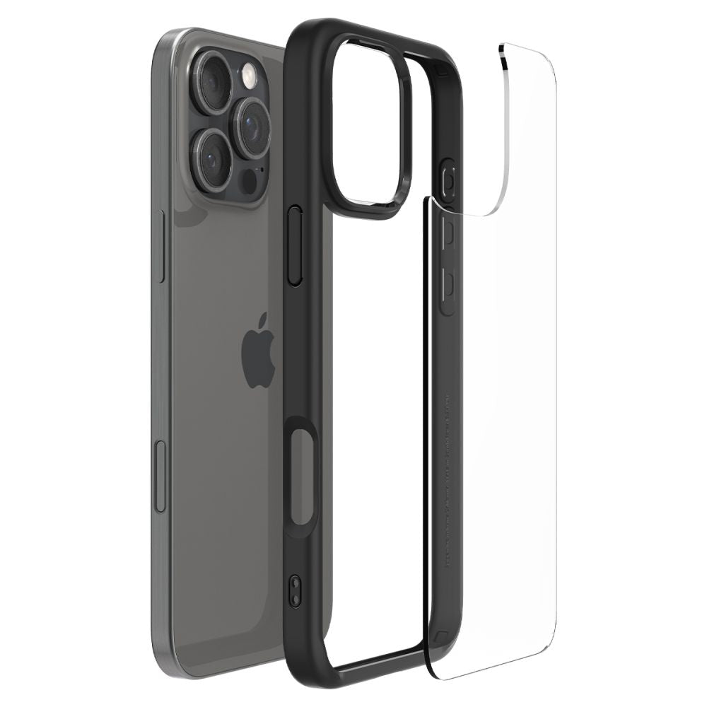 Spigen iPhone 16 Pro Max Ultra Hybrid Σκληρή Θήκη με Πλαίσιο Σιλικόνης - Matte Black