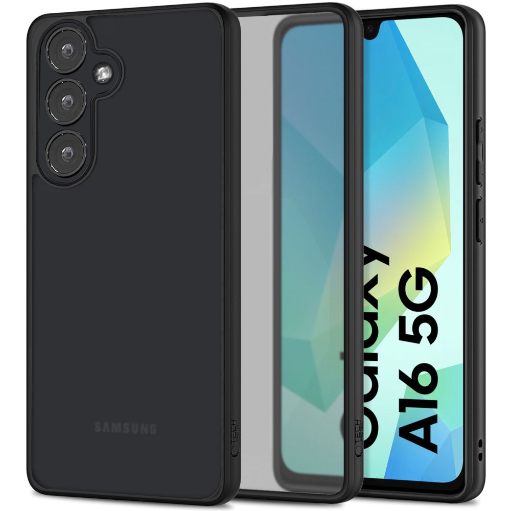 Tech-Protect Samsung Galaxy A16 4G / A16 5G MagMat Σκληρή Θήκη με Πλαίσιο Σιλικόνης - Matte Black