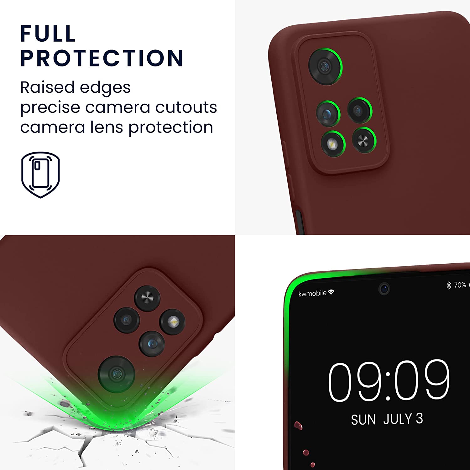 KW Xiaomi Redmi Note 11 Pro+ 5G Θήκη Σιλικόνης Rubberized TPU - Bordeaux Violet - 58097.187