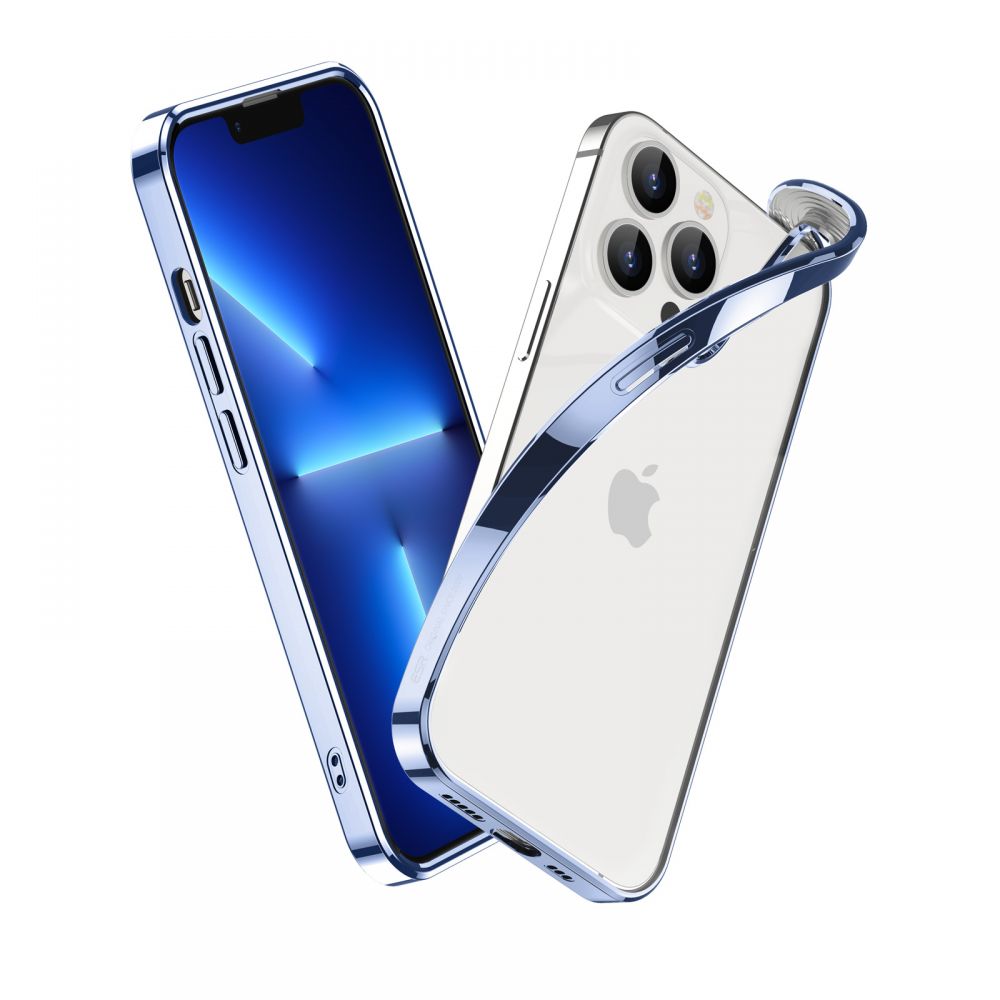 ESR iPhone 13 Pro Project Zero Λεπτή Θήκη Σιλικόνης - Midnight Blue / Διάφανη