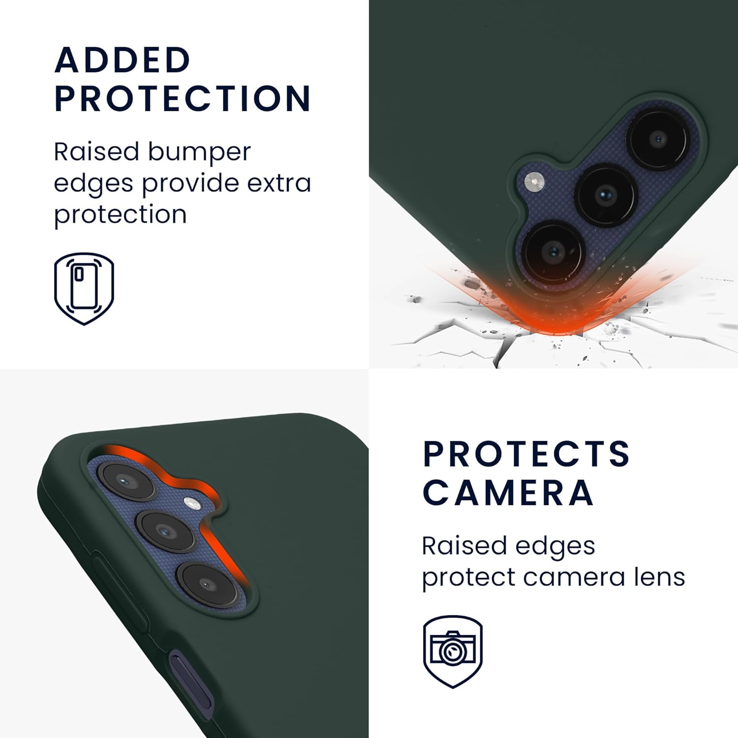 KW Samsung Galaxy A25 5G Θήκη Σιλικόνης Rubberized TPU - Moss Green