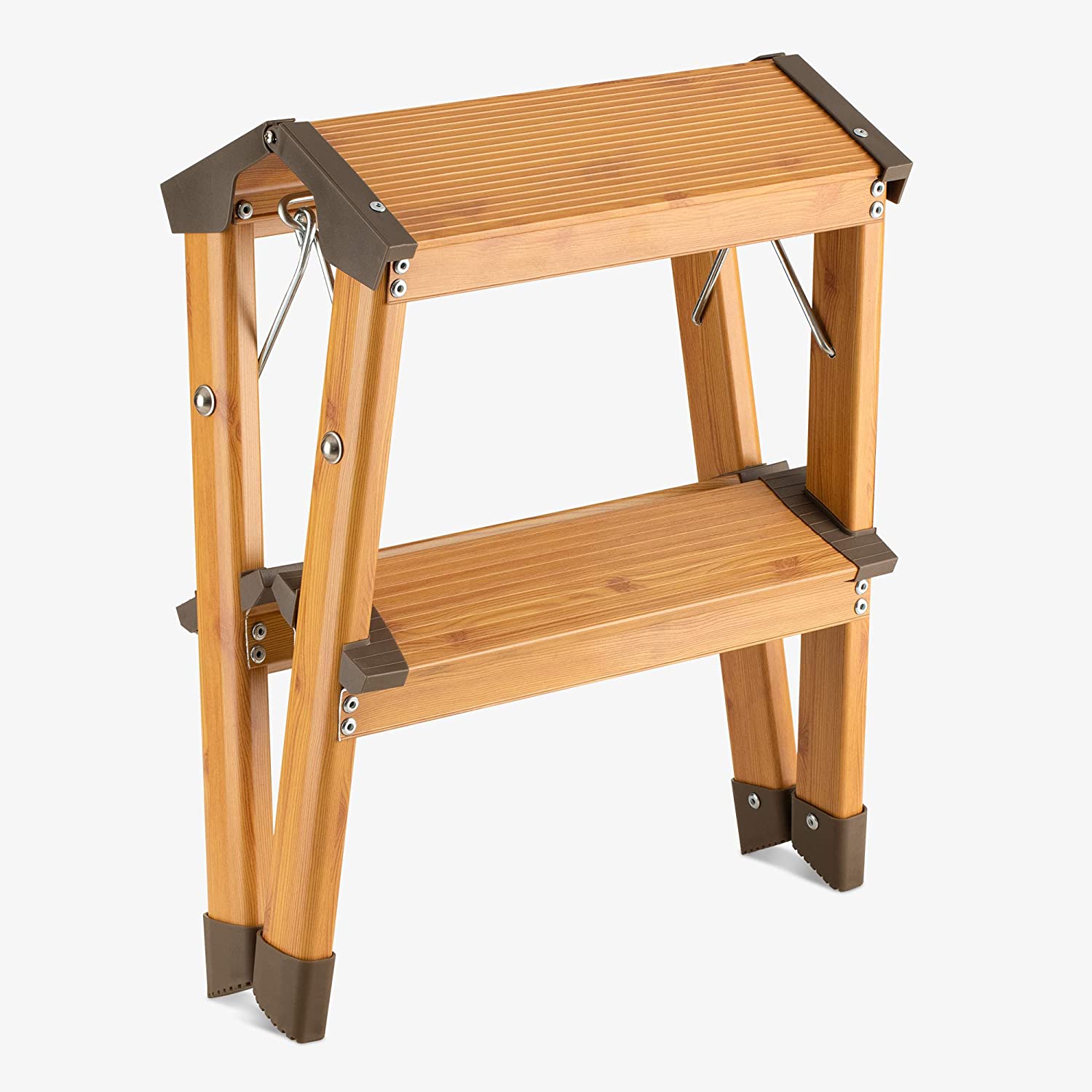 Navaris Σκάλα Αλουμινίου με 2 Σκαλοπάτια - Brown / Beige - 53301.01