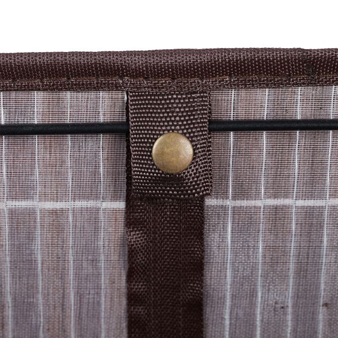 Relaxdays Καλάθι Αποθήκευσης από Bamboo - Brown / Creme / Black - 4052025901233