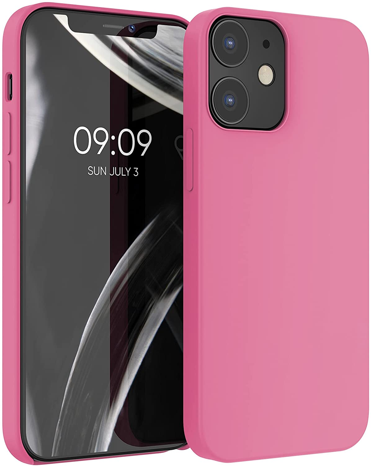 KW iPhone 12 / iPhone 12 Pro Θήκη Σιλικόνης Rubber TPU - Bubblegum Pink - 52641.212
