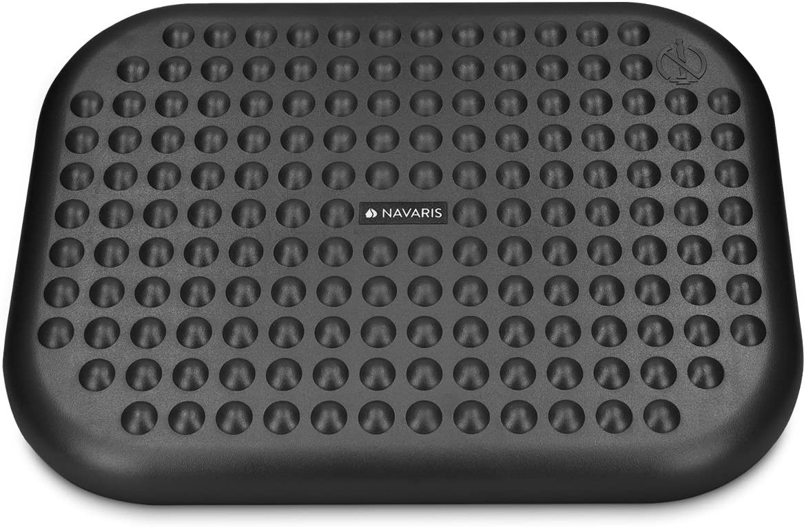 Navaris Υποπόδιο Γραφείου / Gaming - Ρυθμιζόμενο Ύψος 0-15 ° - Black - 43039