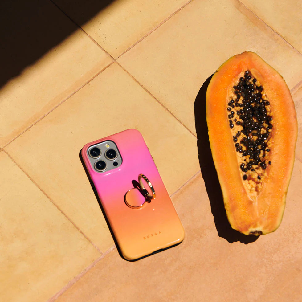 Burga iPhone 16 Fashion Tough MagSafe Σκληρή Θήκη με MagSafe - Sunset Club