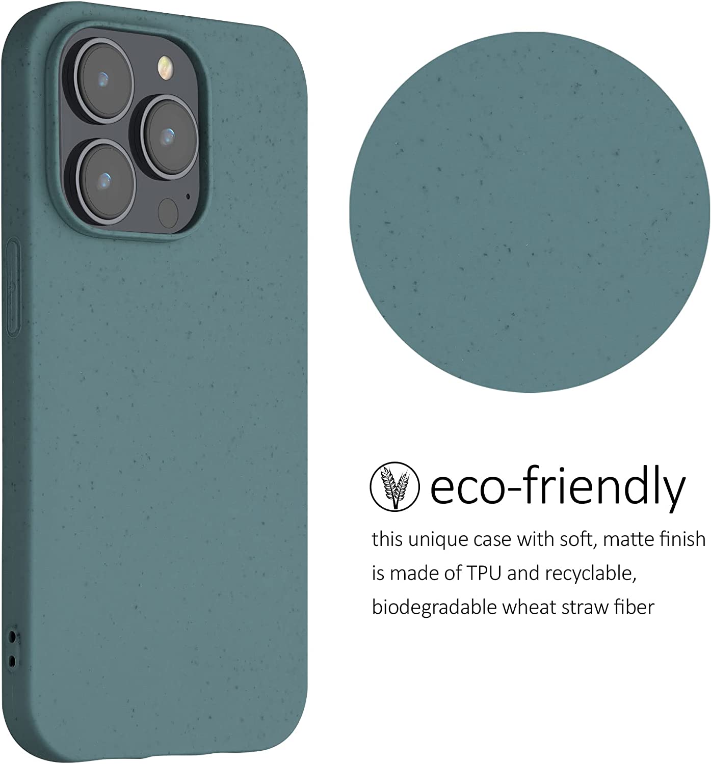 Kalibri iPhone 14 Pro Θήκη Σιλικόνης TPU με Ανακυκλώσιμο και Βιοδιασπώμενο Υλικό - Arctic Night - 59219.207