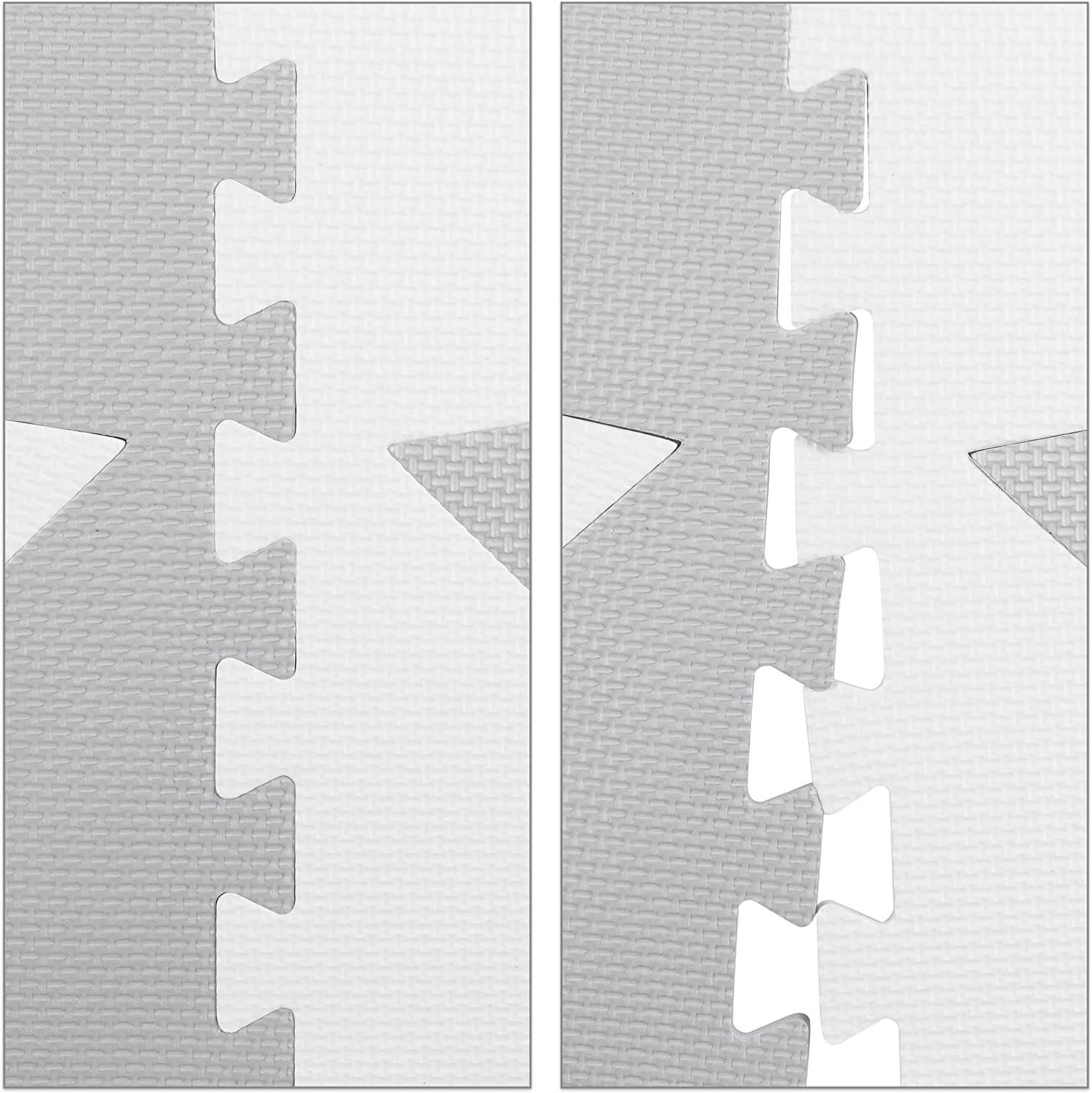 Relaxdays Χαλάκι Παζλ 9 Τεμαχίων για Παιδιά - Design Stars - Light Grey - 4052025389925