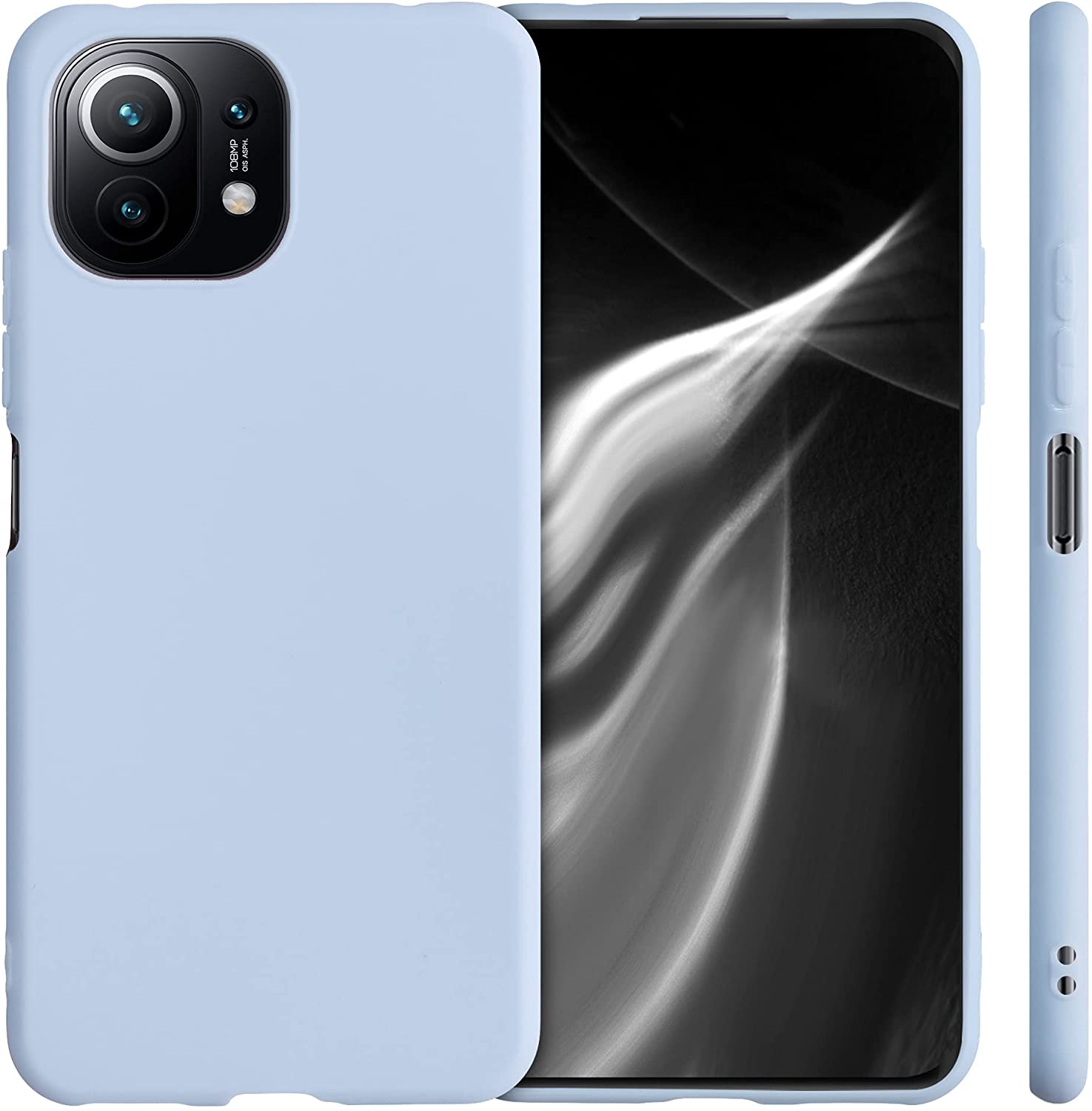 KW Xiaomi Mi 11 Lite / Mi 11 Lite 5G Θήκη Σιλικόνης TPU - Light Blue Matte - 54726.58