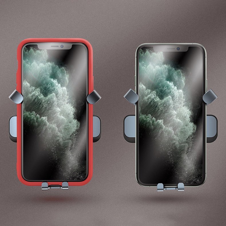 Joyroom Mini Folding Metal Gravity Holder - Universal Βάση Αυτοκινήτου Αεραγωγού - Black - JR - ZS211