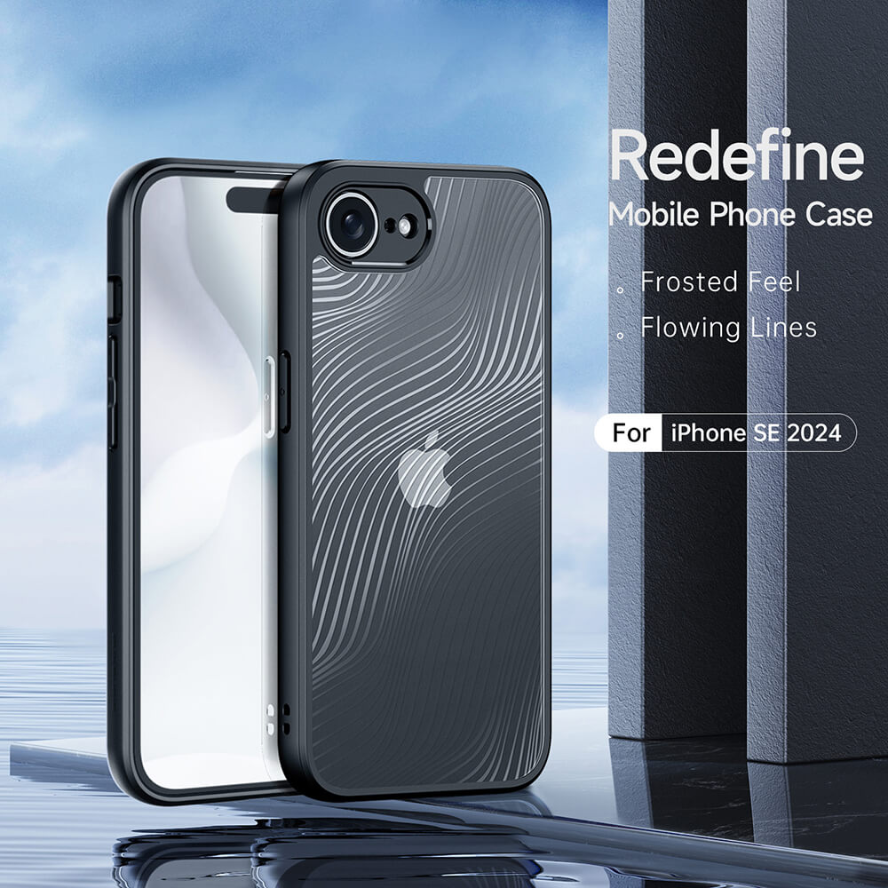 Dux Ducis iPhone 16e Aimo Series Σκληρή Θήκη με Πλαίσιο Σιλικόνης - Black