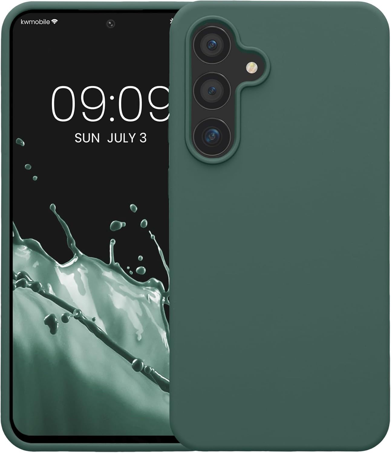 KW Samsung Galaxy S24 FE Θήκη Σιλικόνης Rubberized TPU - Forest Green