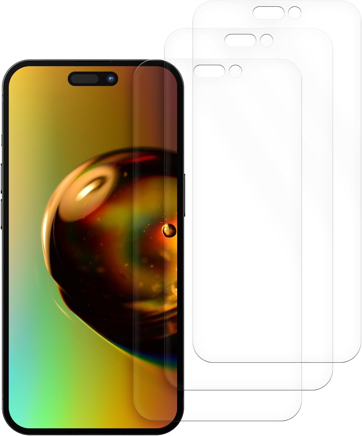 KW iPhone 16 Plus - Σετ με 3 Μεμβράνες Προστασίας Οθόνης - Διάφανες