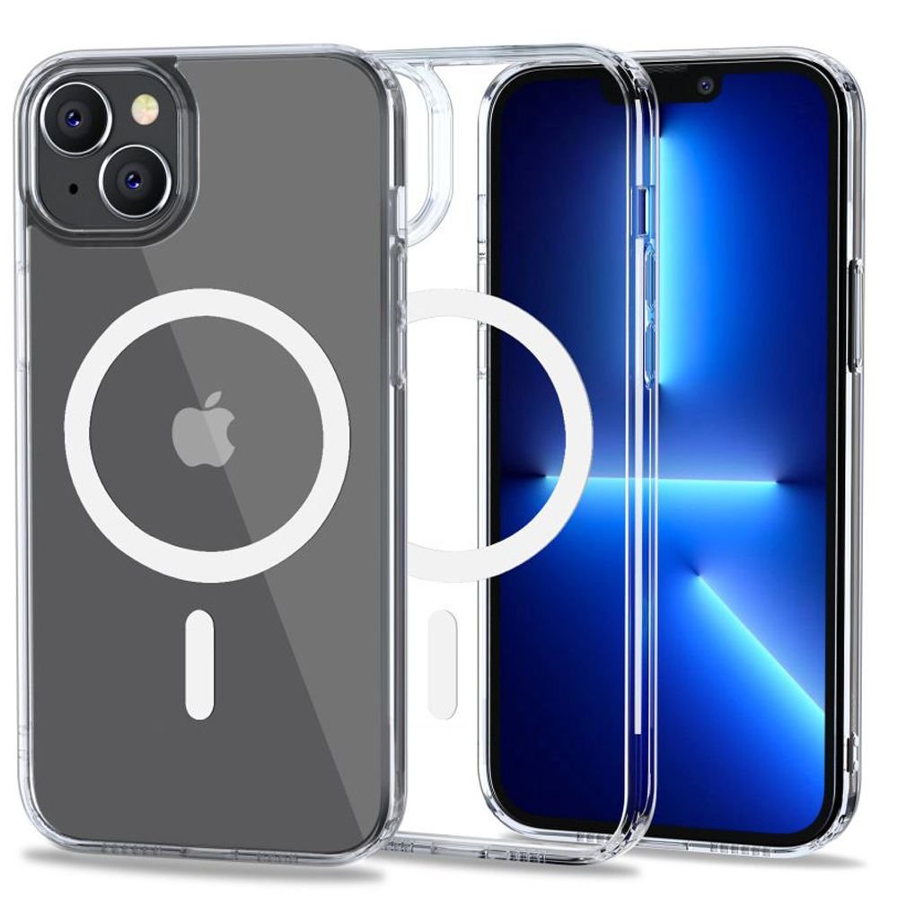 Tech - Protect iPhone 14 Flexair Hybrid MagSafe Σκληρή Θήκη με Πλαίσιο Σιλικόνης και MagSafe - Διάφανη