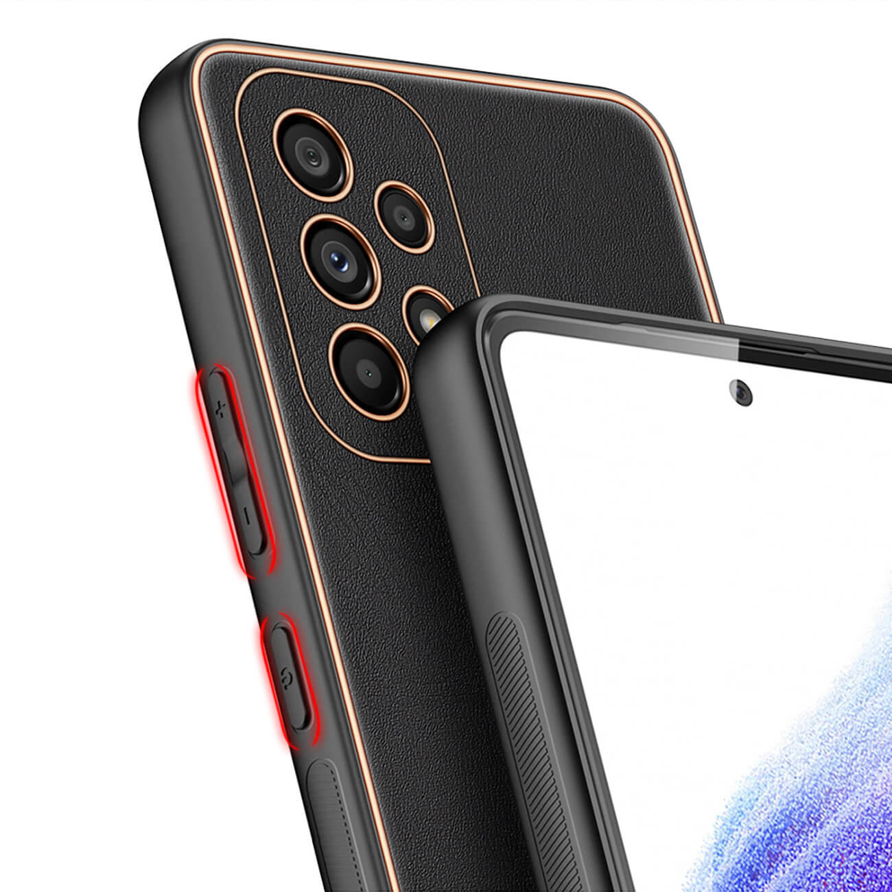 Dux Ducis Samsung Galaxy A53 5G Yolo Elegant Series Θήκη με Επένδυση Συνθετικού Δέρματος - Black