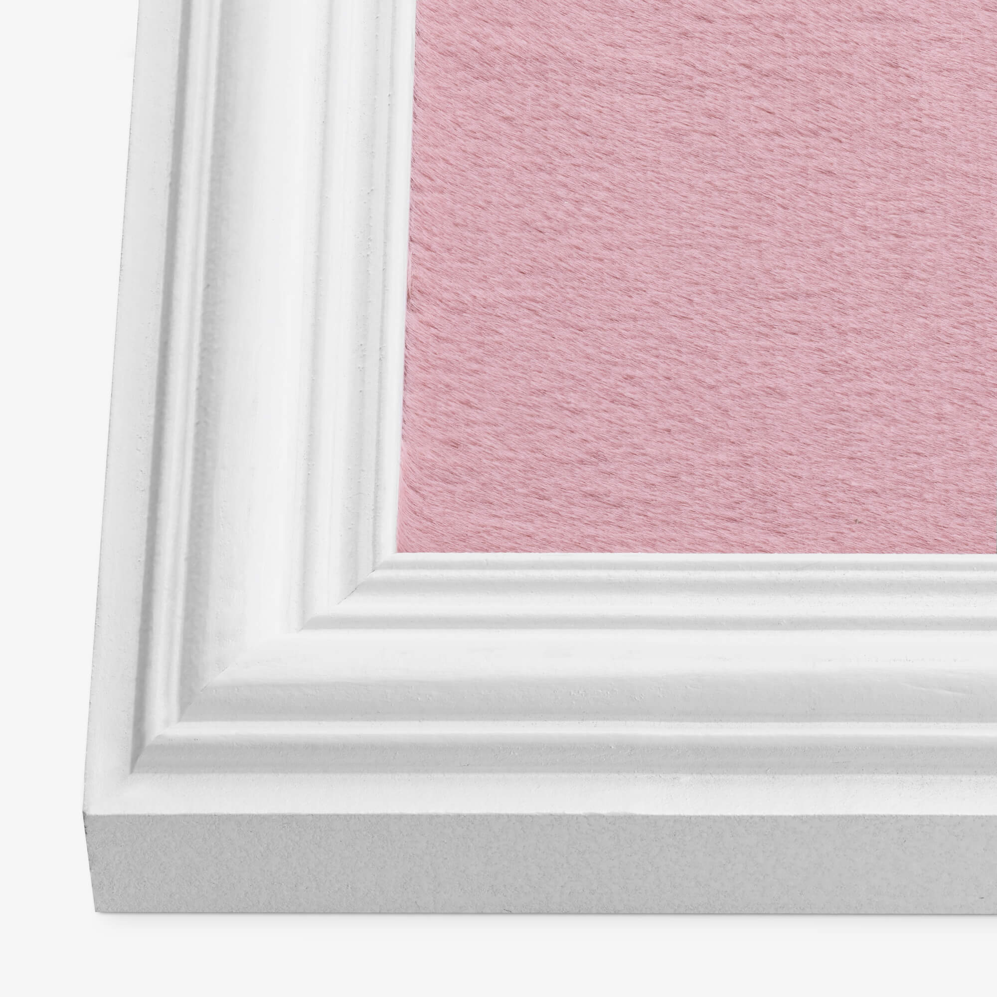 Navaris Πίνακας Ανακοινώσεων από Λούτρινο Ύφασμα με Ξύλινο Πλαίσιο - Pink / White - 55215.02