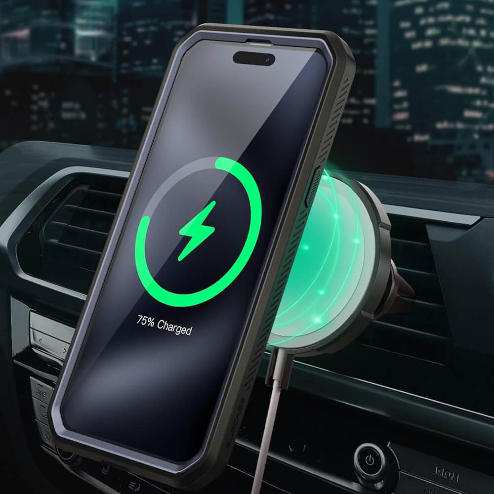 Supcase iPhone 15 Pro Max - Unicorn Beetle Pro MagSafe - Σκληρή Θήκη με Προστασία Οθόνης και Stand - Mountain