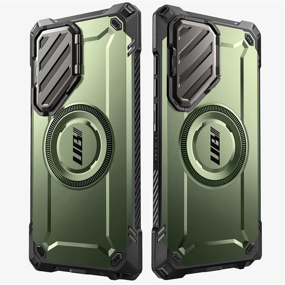 Supcase Samsung Galaxy S24 Ultra UB XT Mag Σκληρή Θήκη με Κάλυμμα Κάμερας / Stand και Magsafe - Green
