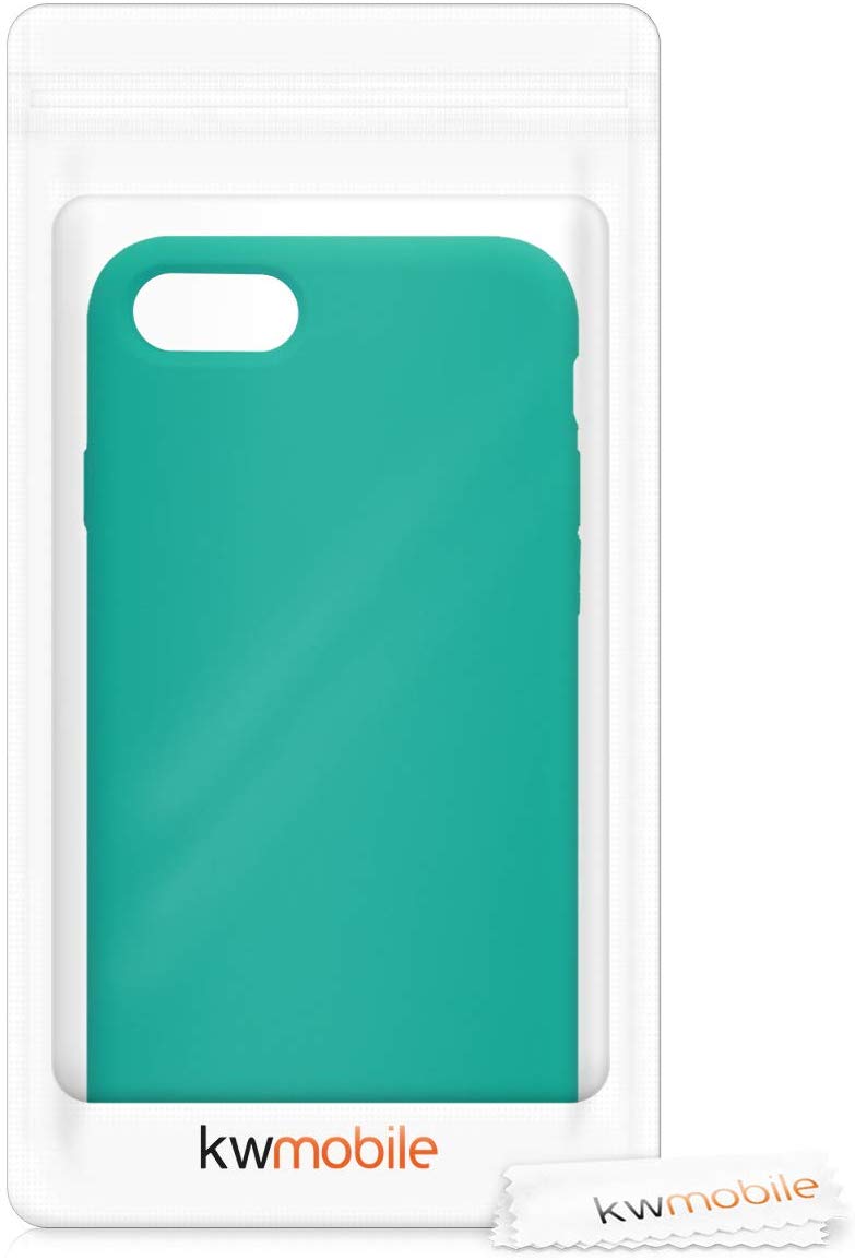 KW iPhone SE 2022 / SE 2020 / 7 / 8 Θήκη Σιλικόνης Rubber TPU - Turquoise - 40225.37