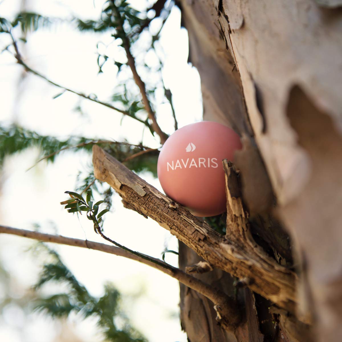 Navaris Lacrosse Massage Balls - Σετ με 2 Μπάλες Μασάζ - Rose / Dark Blue - 49269.17.33