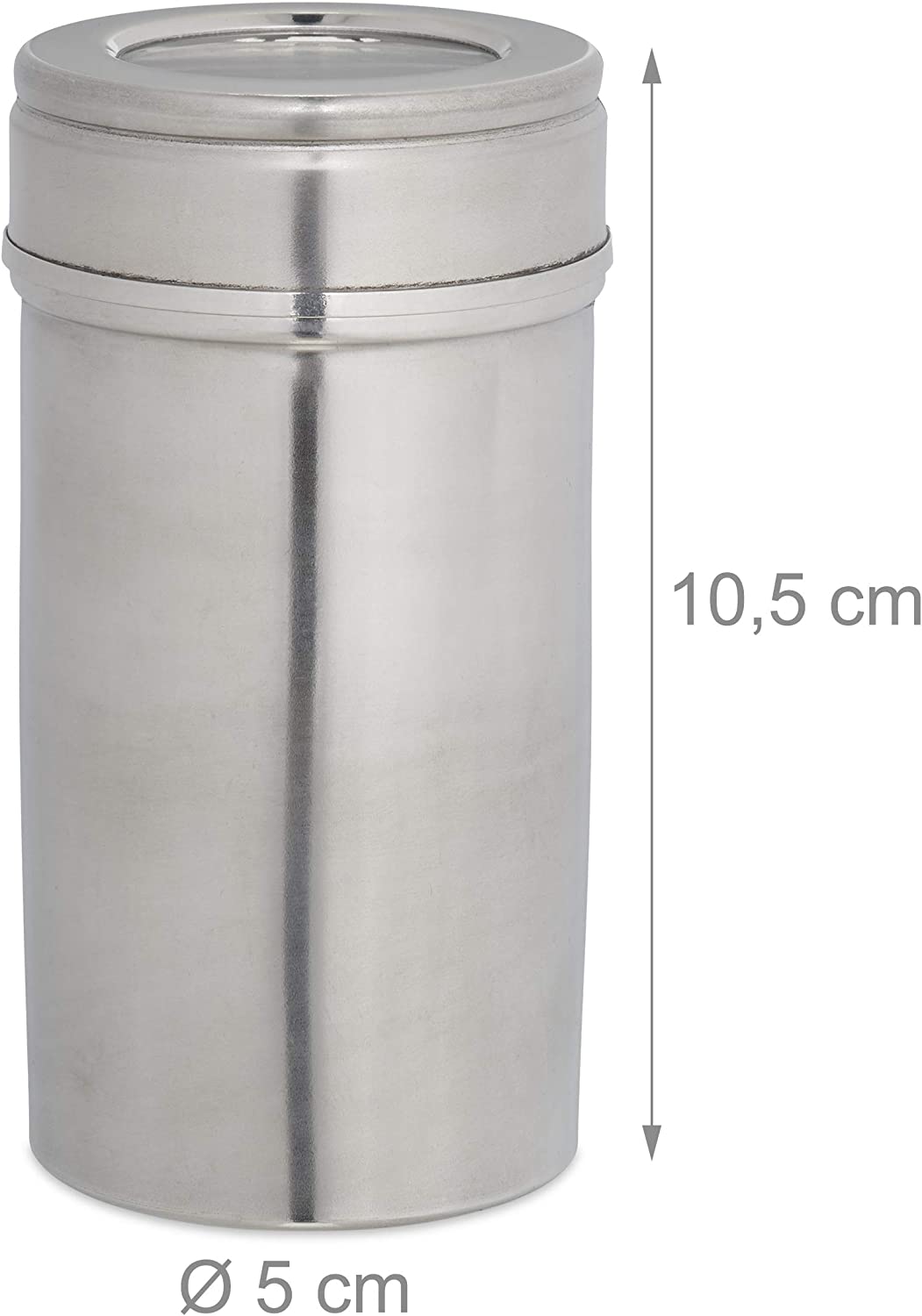 Relaxdays Βάση Μπαχαρικών από Ανοξείδωτο Ατσάλι με 8 Δοχεία - Silver - 4052025247263Κατασκευασμένο από ανοξείδωτο ατσάλι και ακρυλικό