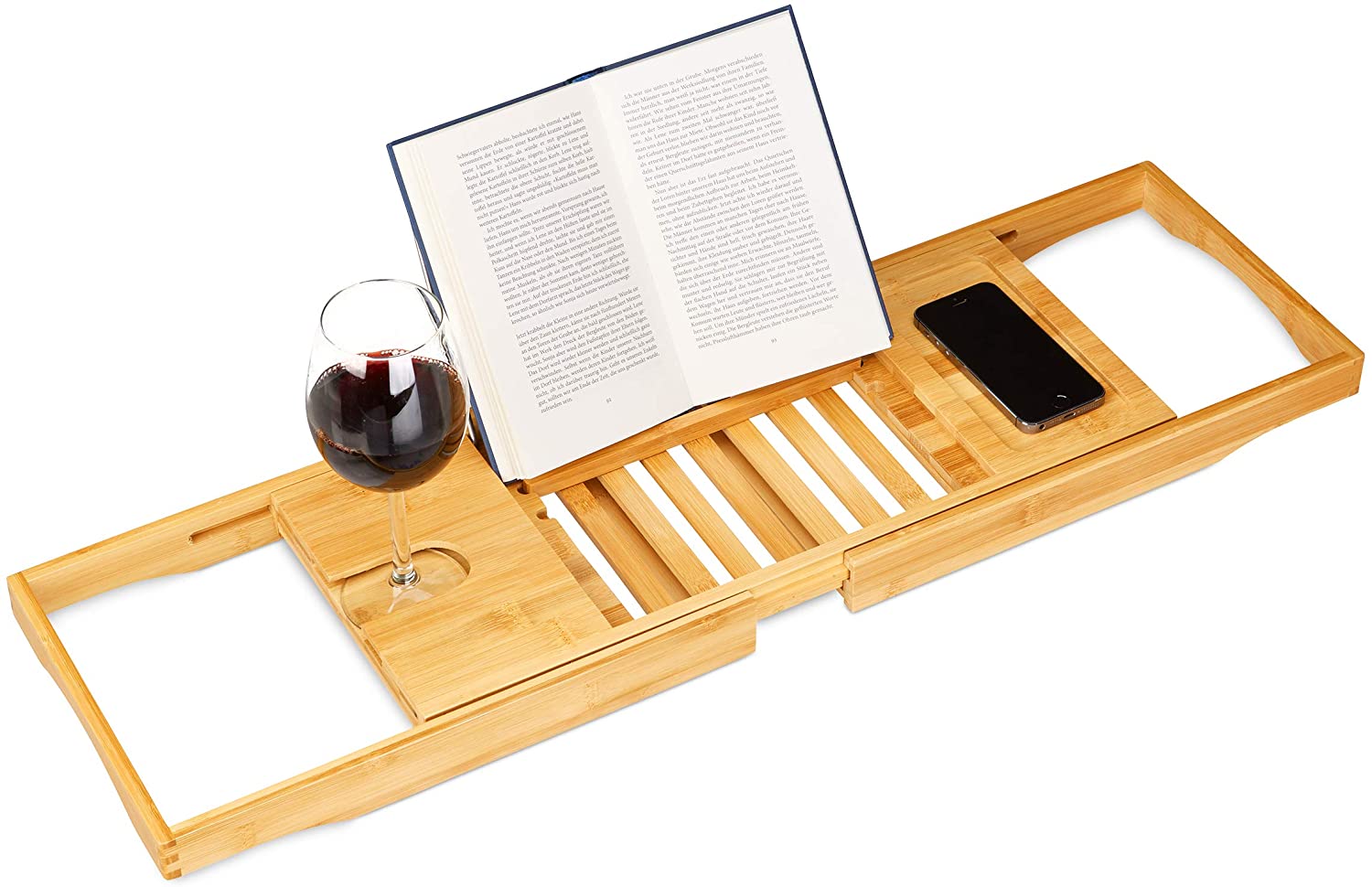 Relaxdays Ξύλινη Βάση από Μπαμπού για τη Μπανιέρα - Natural - 4052025203191