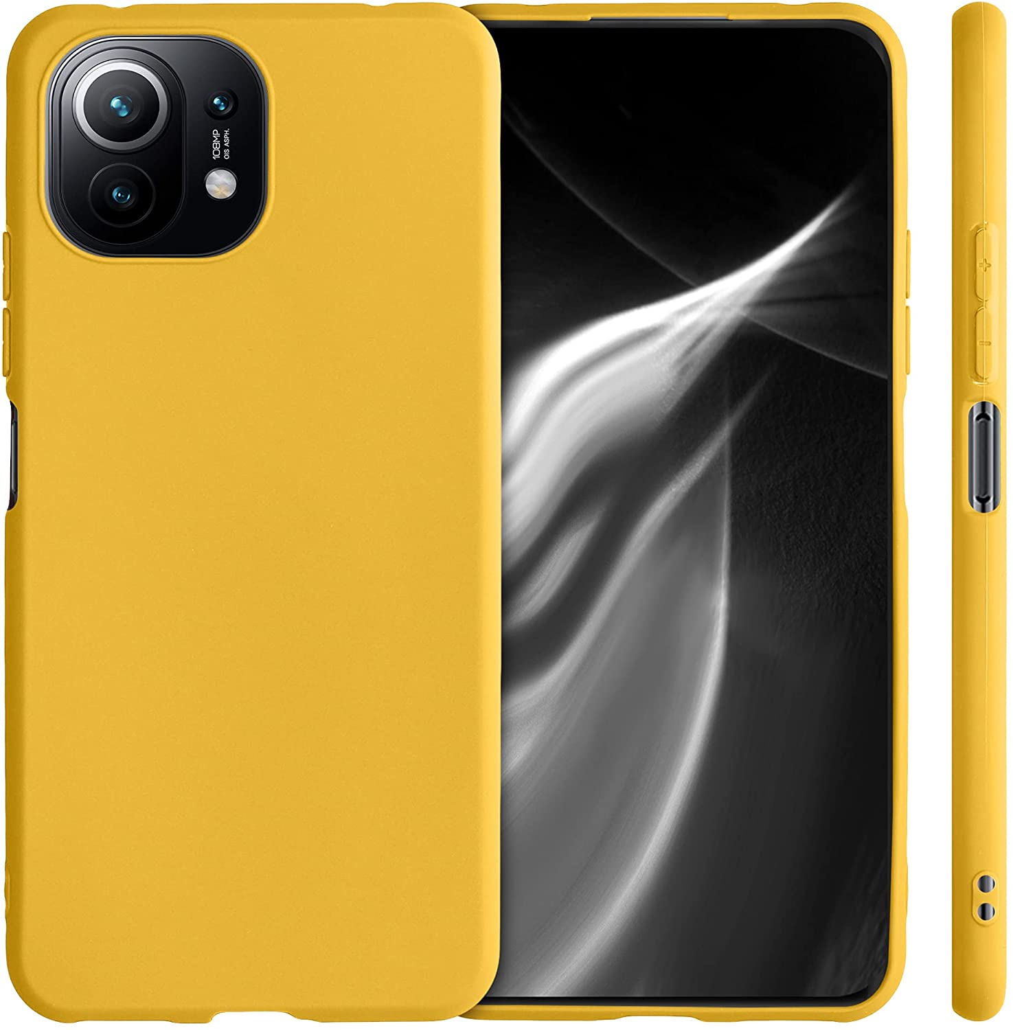 KW Xiaomi Mi 11 Lite / Mi 11 Lite 5G Θήκη Σιλικόνης TPU - Honey Yellow - 54726.143