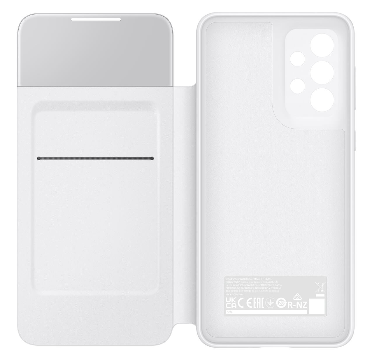 Samsung S-View Samsung Galaxy A33 5G Θήκη Βιβλίο - White - EF-EA336PWEGEE