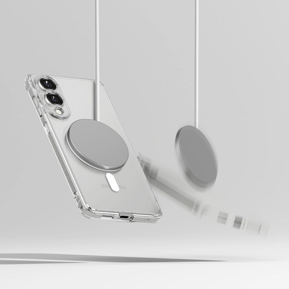 Ringke Samsung Galaxy S25 Edge - Fusion Magnetic - Σκληρή Θήκη με Πλαίσιο Σιλικόνης και MagSafe - Διάφανη