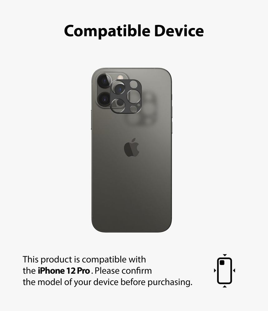 Ringke iPhone 12 Pro Camera Styling Μεταλλικό Προστατευτικό για την Κάμερα - Grey