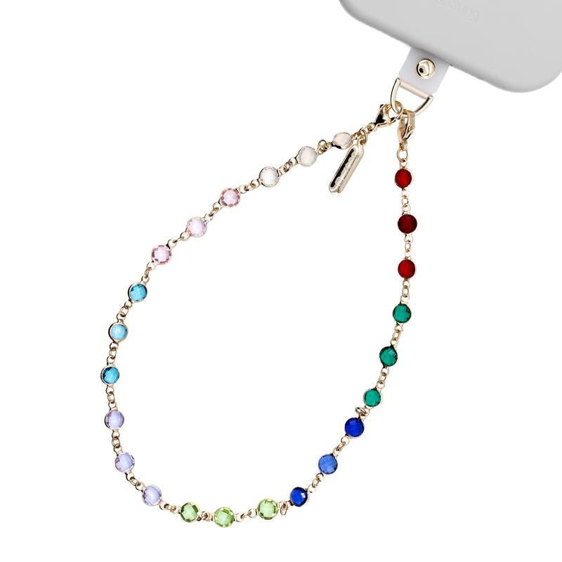 Crong Phone Charm - Λουράκι Κινητού για τον Καρπό - Rainbow Gems