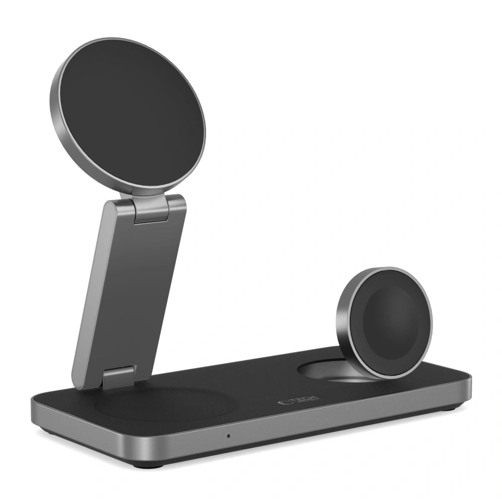Tech-Protect QI15W-A47 3in1 Ασύρματος Μαγνητικός Φορτιστής MagSafe - Black