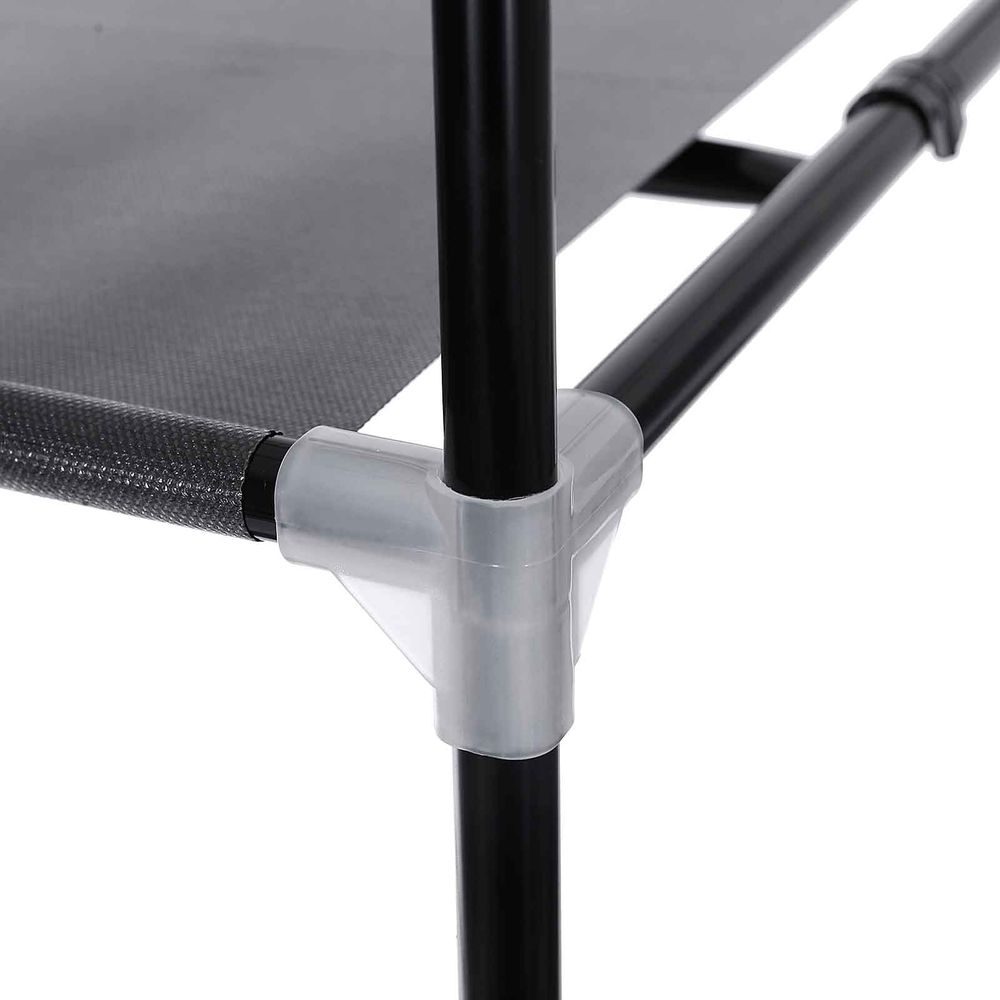 Songmics Υφασμάτινη Ντουλάπα με Ράγα Ρούχων και Ράφι - 75 x 45 x 160 cm - Black - RYG83H