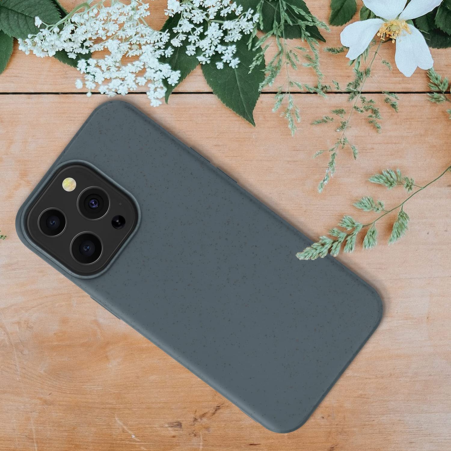 Kalibri iPhone 13 Pro Θήκη Σιλικόνης TPU με Ανακυκλώσιμο και Βιοδιασπώμενο Υλικό - Slate Grey - 56491.202