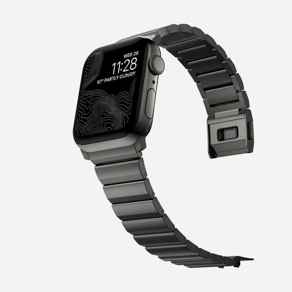 Tech-Protect Λουράκι Apple Watch 8/9/10/11 - SE (1/2/3) - Ultra (1/2/3) – 44/45/46/49mm SteelBand από Ανοξείδωτο Ατσάλι - Black