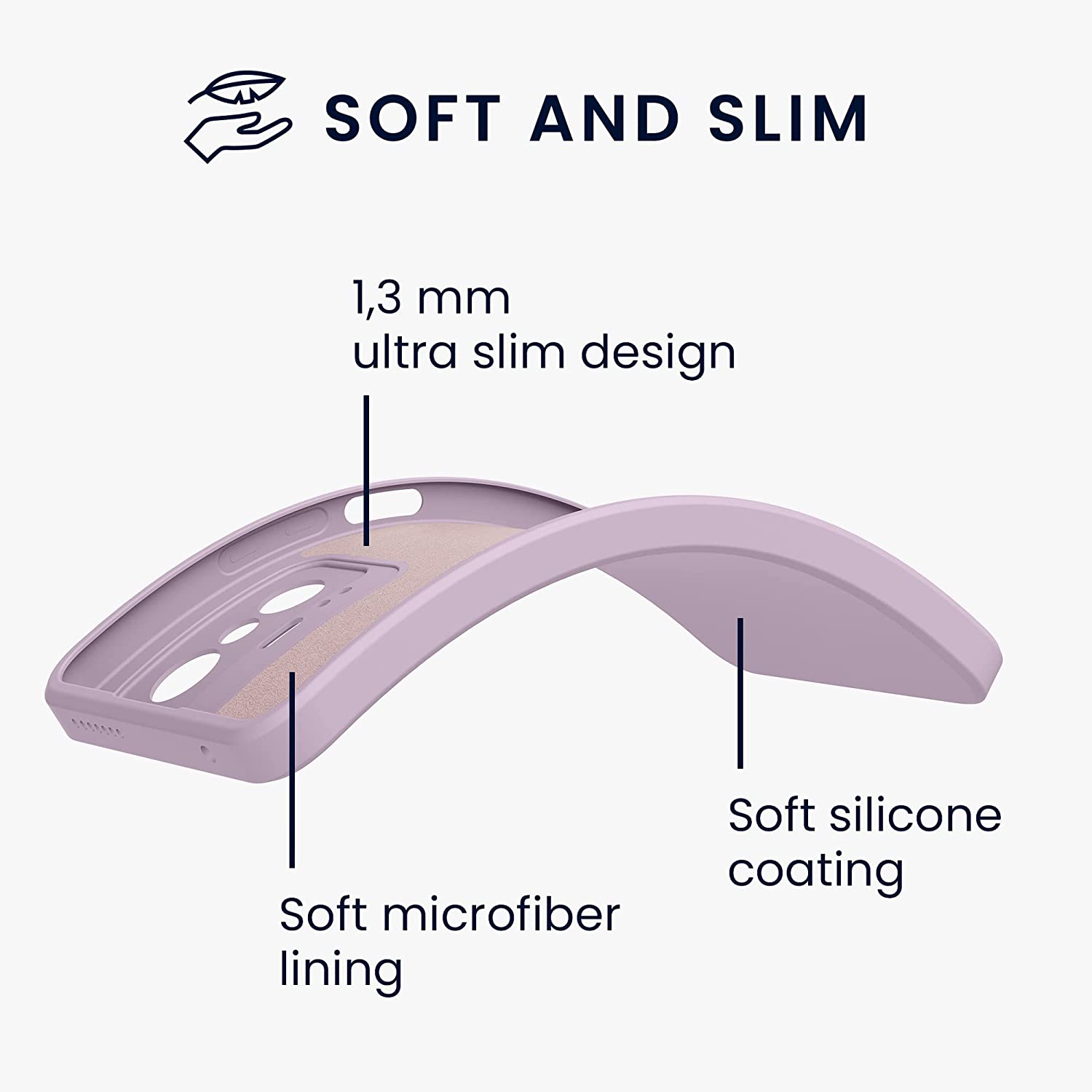 KW Xiaomi 11T / 11T Pro Θήκη Σιλικόνης Rubberized TPU - Mauve - 56573.140