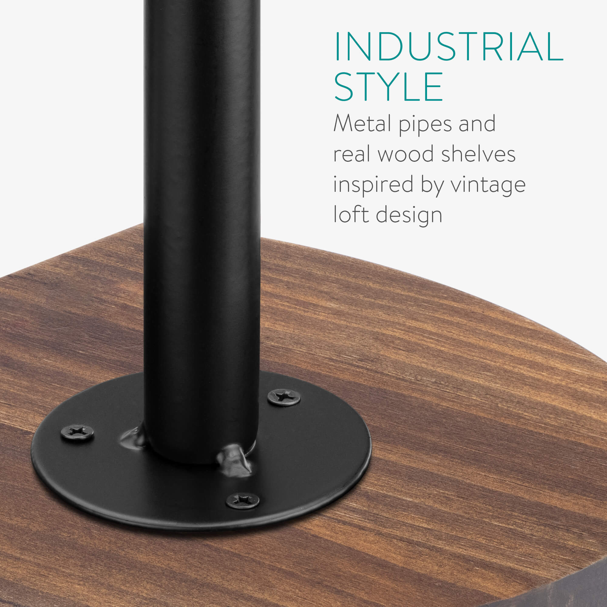 Navaris Σετ με 3 Ράφια με Βάση - 20 x 15 x 17 cm - Dark Brown - 53785.18