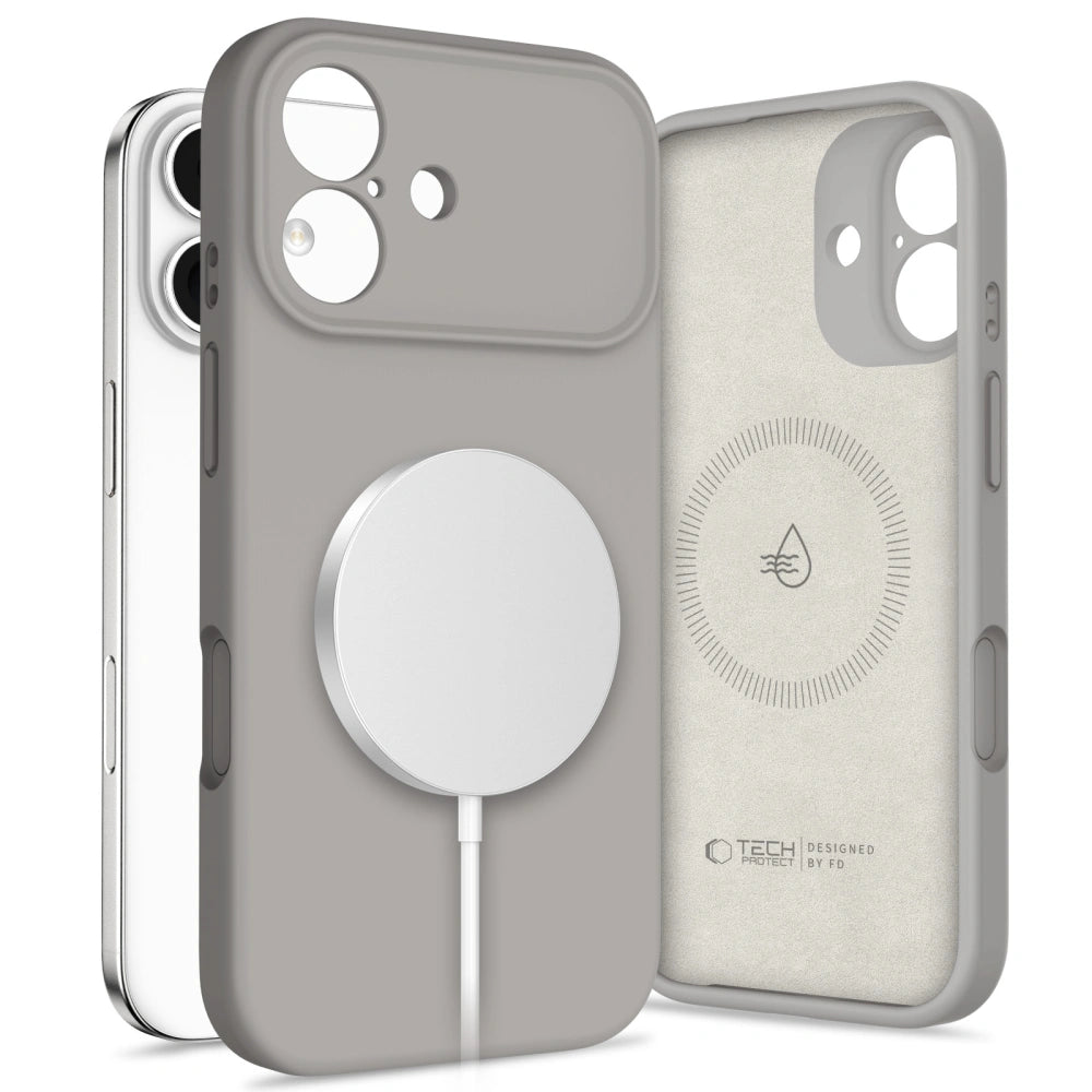 Tech-Protect iPhone 17 Silicone MagSafe - Θήκη Σιλικόνης TPU - Stone Grey