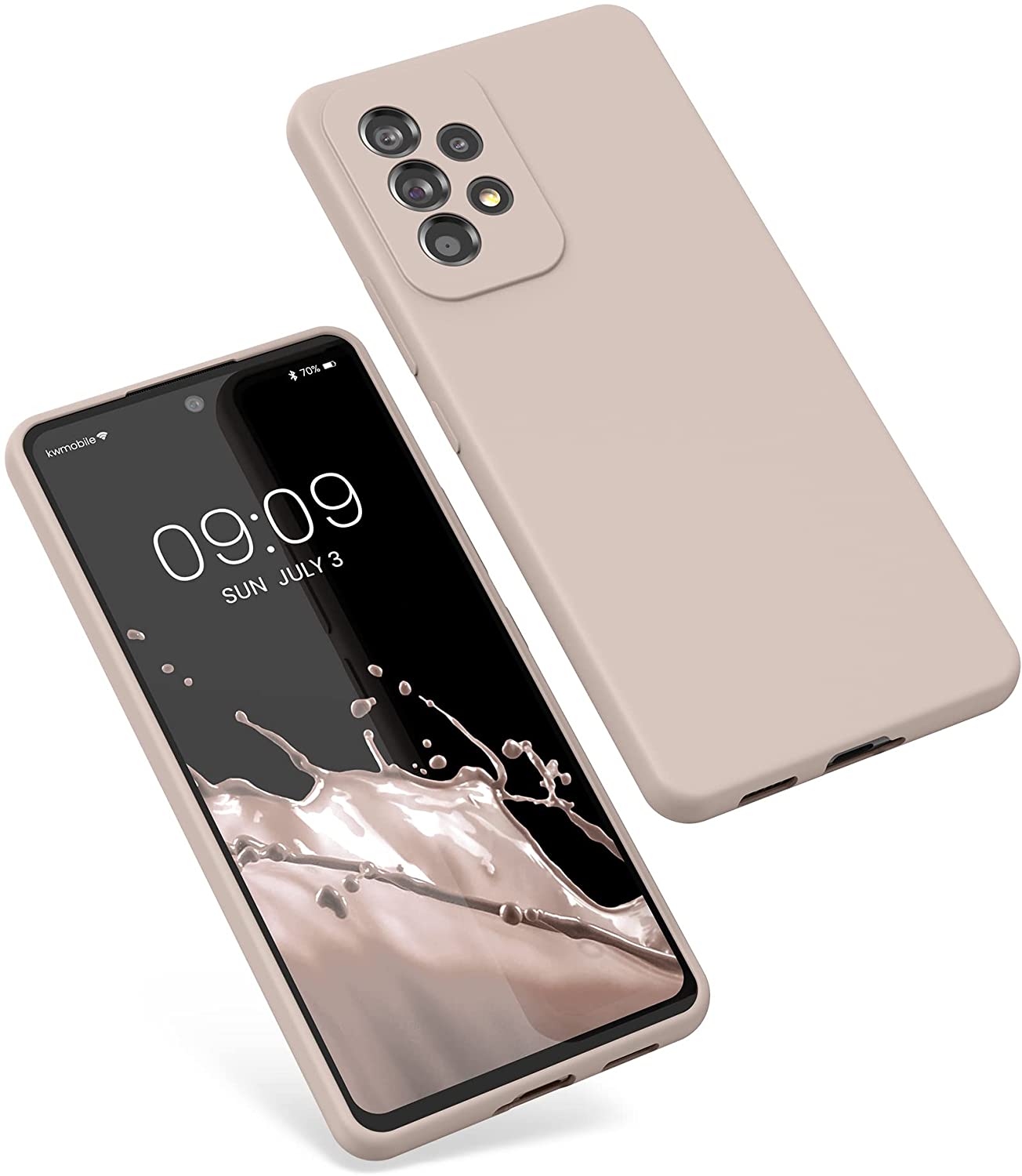 KW Samsung Galaxy A53 5G Θήκη Σιλικόνης Rubber TPU - Coconut Swirl - 57835.225