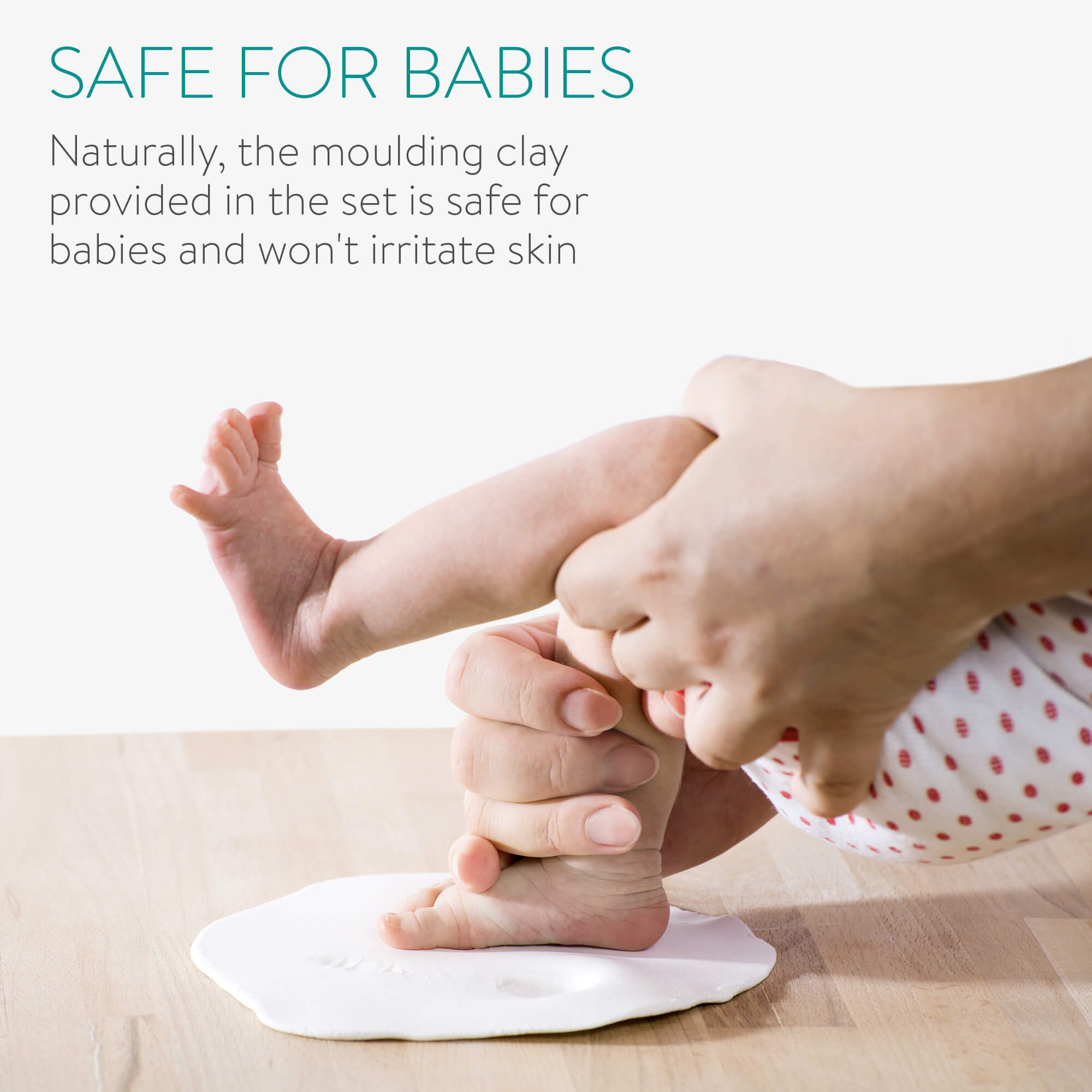 Navaris Κορνίζα για Φωτογραφία και Αποτύπωμα Μωρού - White - 56388.01