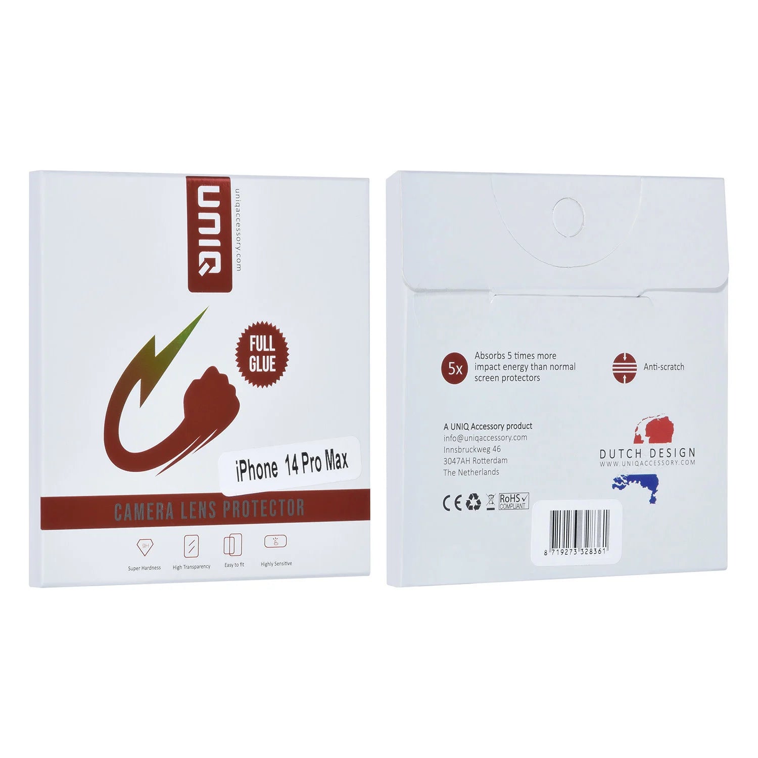 Tuniq iPhone 14 Pro Max - Προστασία Κάμερας - Αντιχαρακτικό Γυαλί - Διάφανο