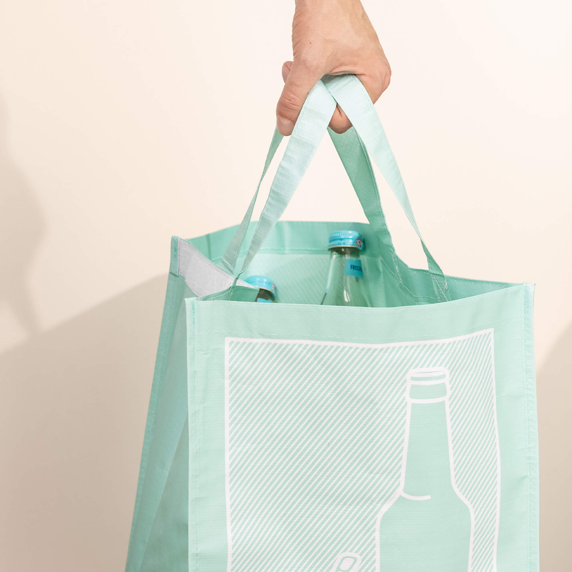 Navaris Σετ με 3 Σάκους Ανακύκλωσης - Green / Light Green / Grey - 55818.01