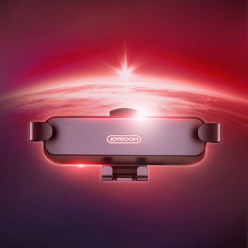 Joyroom Mini Folding Metal Gravity Holder - Universal Βάση Αυτοκινήτου Αεραγωγού - Black - JR - ZS211