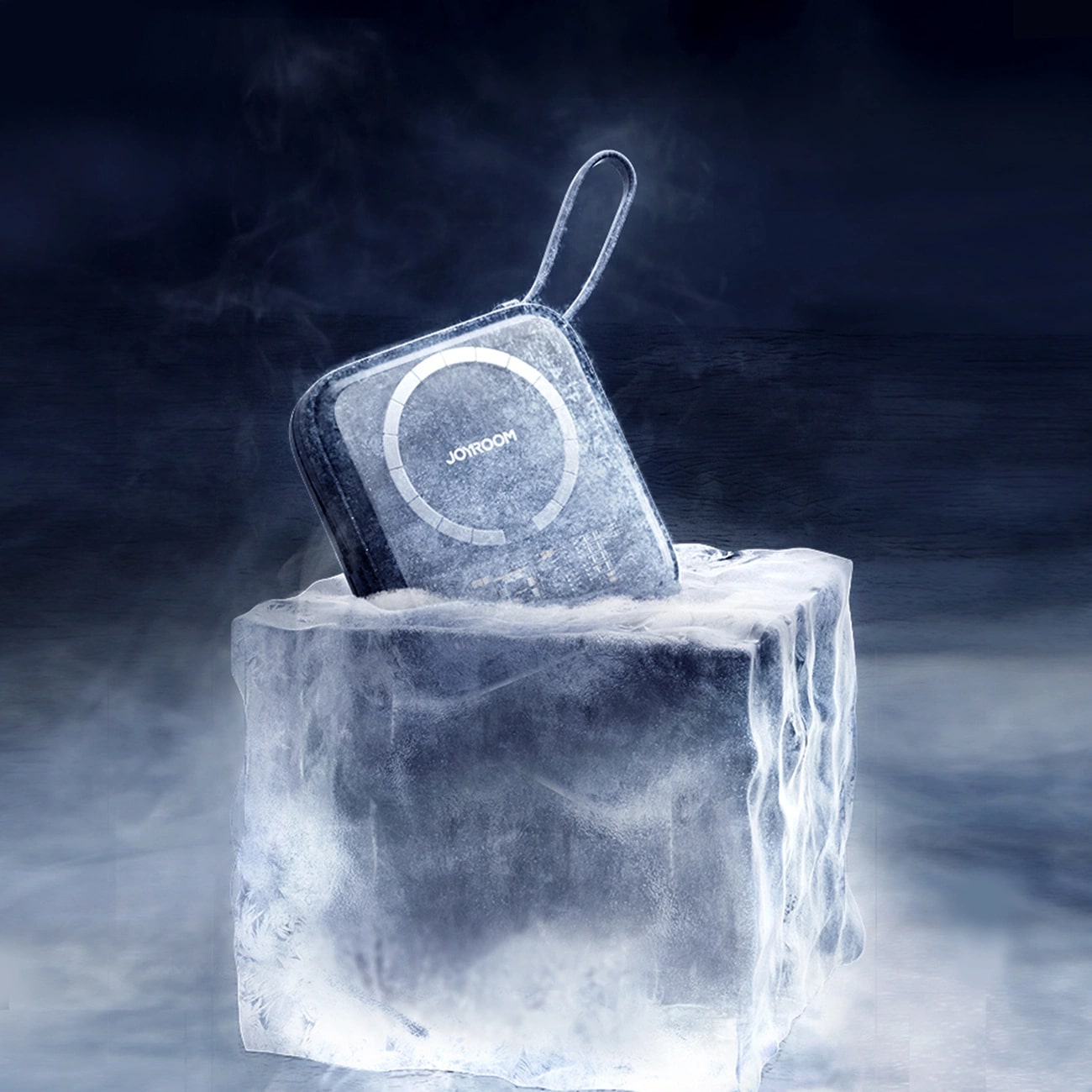 Joyroom JR-L007 Icy Series 22.5W Ασύρματο Power Bank με MagSafe 10000mAh με 1 Θύρα Type-C και Ενσωματωμένο Καλώδιο Lightning - Βlack